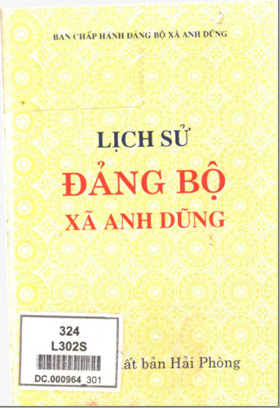 LỊCH SỬ ĐẢNG BỘ XÃ ANH DŨNG (NĂM 1997) (BẢN GỐC)